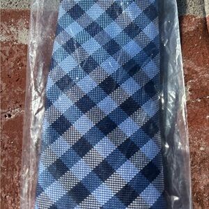 New Navy and Blue Plaid Boy’s zipper Tie